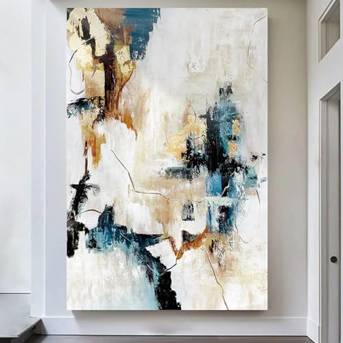 Office Wall Art Bedroom Abstract Canvas Art Wall Decor Living Room Yellow Pictures for Bedroom Beige Framed Artwork for Walls Home Decorations
